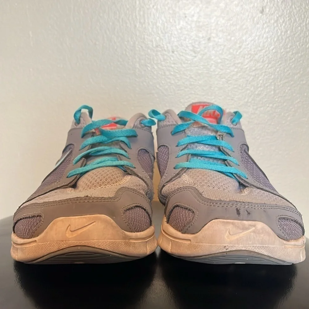 Nike Flex Experience RN 2 Running Shoes Womens 9.5 Gray Blue Sneakers